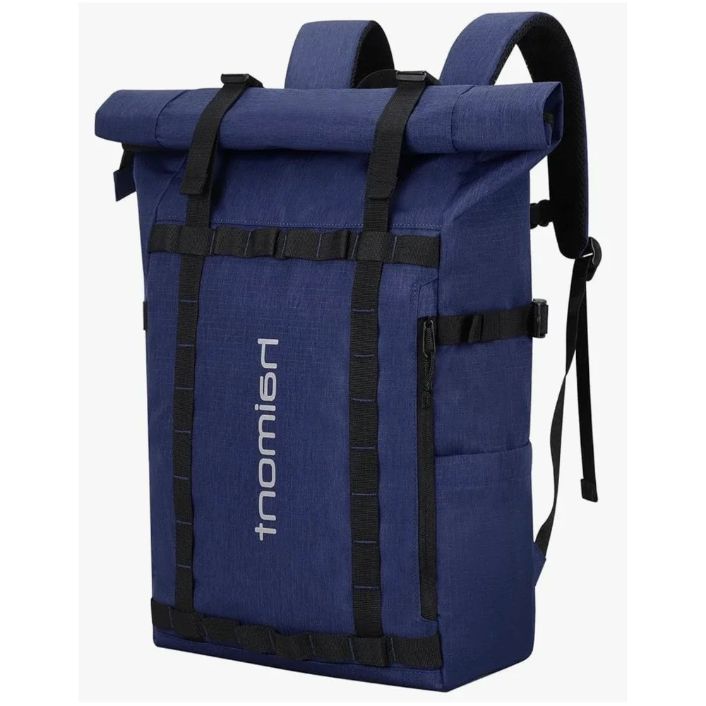 Haimont Roll Top Backpack Navy Blue 20L-30L Expandable Water‎ Resistant Bag